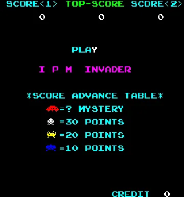 IPM Invader screen shot title